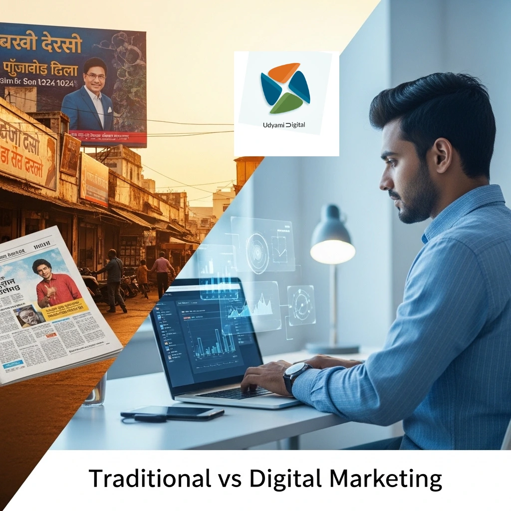 पारंपरिक विरुद्ध डिजिटल मार्केटिंग